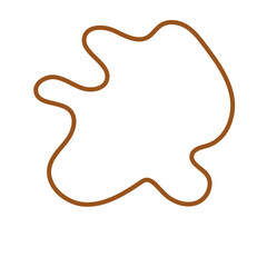 Brown Abstract Shape Outline Vectors 