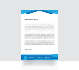 Business style letterhead design template