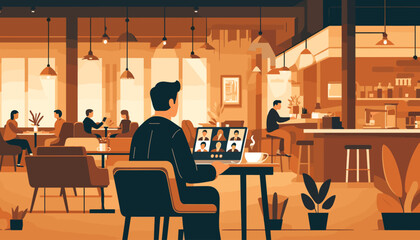 Concept vector illustration of business situation.