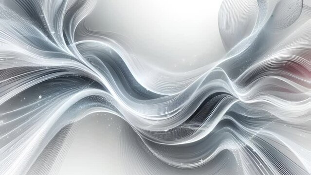 HD Abstract Black and White Lines - Seamless Loop Motion Graphics