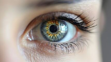 Fototapeta premium Intimate Gaze A Europeans Focused Examination