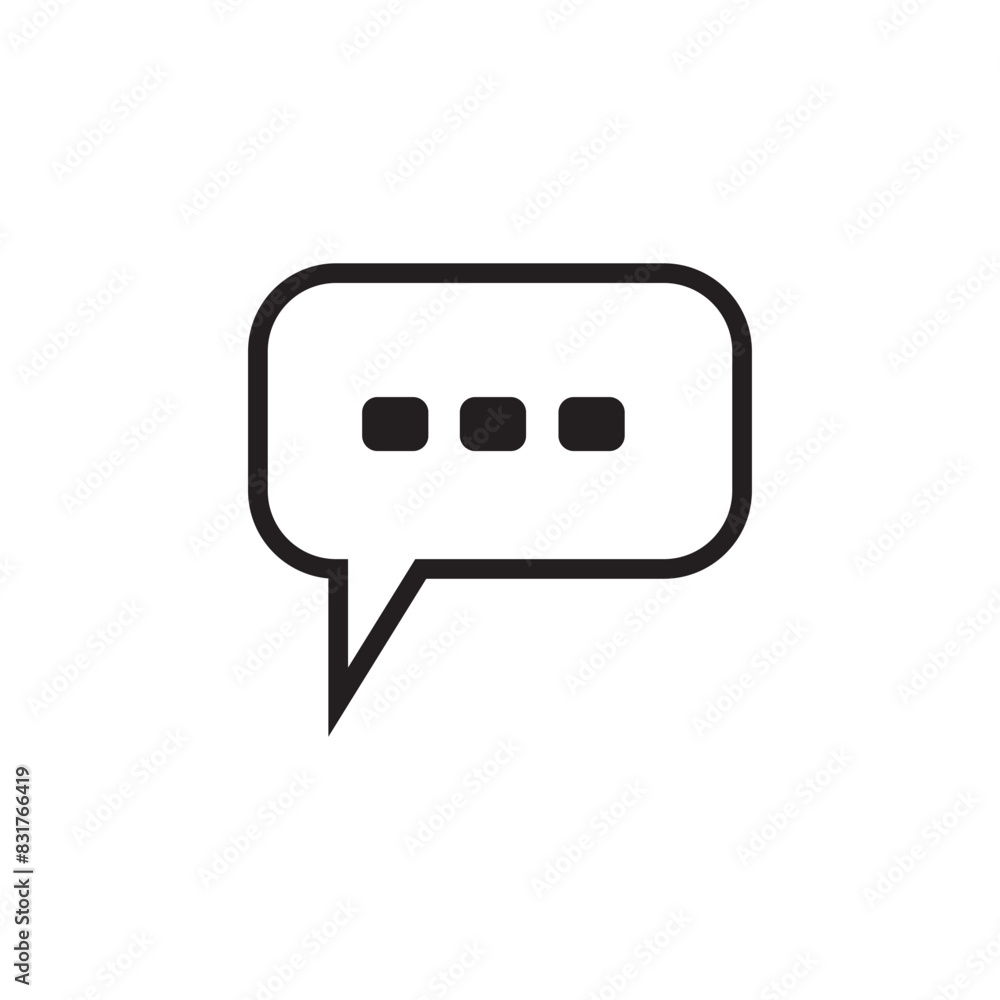 Canvas Prints bubble chat logo icon