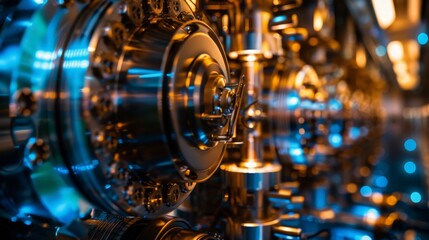 Fototapeta premium Quantum computing will revolutionize data processing and cryptography, enabling breakthroughs in scientific research, cybersecurity,