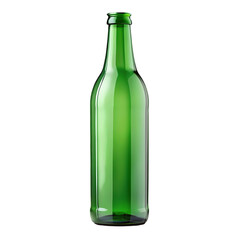 Green beer bottle isolated on transparent background png psd