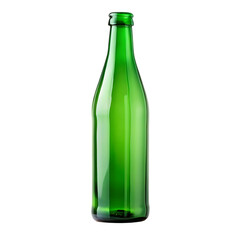 Green beer bottle isolated on transparent background png psd