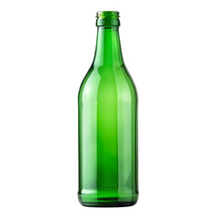 Green beer bottle isolated on transparent background png psd