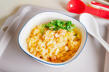 レンチン後完成したチャーハン