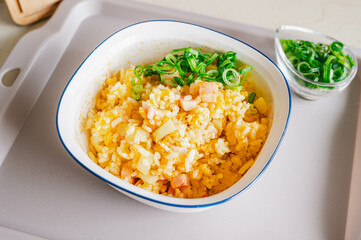 レンチン後完成したチャーハン