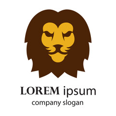 Elegant and dignified lion head logo design