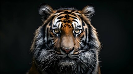 Fototapeta premium a cinematic and Dramatic portrait image for tiger