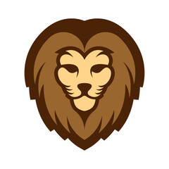 Elegant and dignified lion head logo design