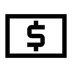 money dollar line business icon