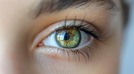 Obraz premium Intense Focus of a German Individuals Blue Iris