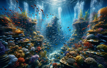 Aquatic Serenade: The Coral Symphony