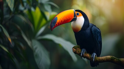 a cinematic and Dramatic portrait image for toucan
