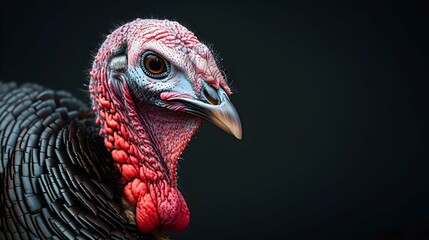 a cinematic and Dramatic portrait image for turkey bird