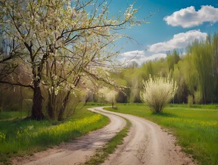 Obraz premium road in the forest