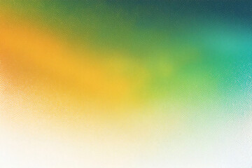 Abstract white green blue orange yellow grainy noise grungy empty space rough background.