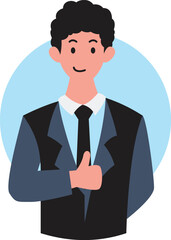 People portraits of businessmen and businesswomen, men and women face avatars isolated , flat vector illustration