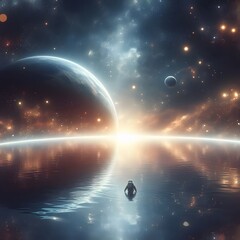 Obraz premium Starry Sky Background Celestial Beauty of Space Stars Microstock Image