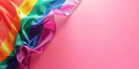 rainbow flage heart of pride month lgbt concept