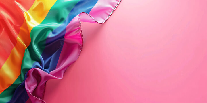 rainbow flage heart of pride month lgbt concept