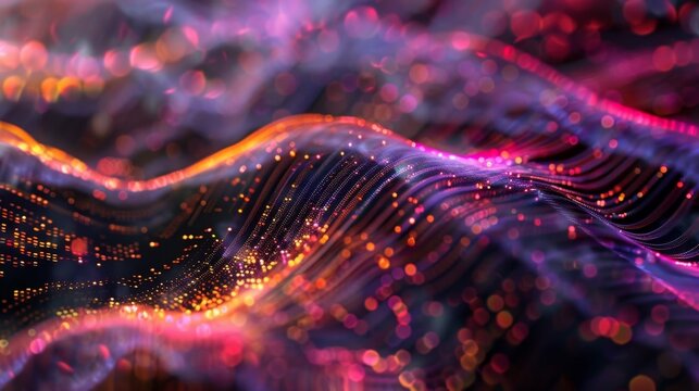 A symphony of data points each one representing a key element in unraveling the complexities of the human brain.