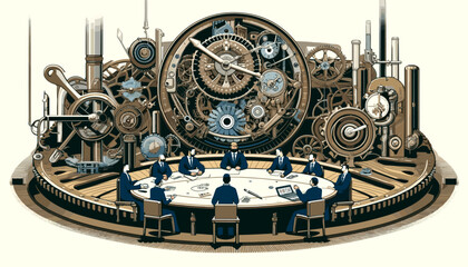 Concept vector illustration of business situation.