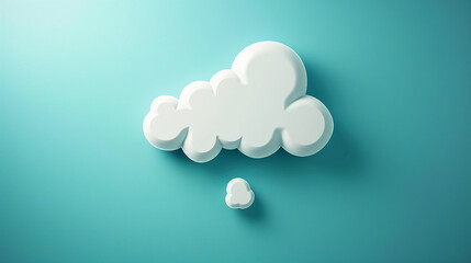 white clouds on a blue background