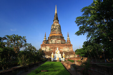 Pagoda in Wat Yai Chaimongkhon or Wat Chao Phraya Thai is a Buddhist temple in Phra Nakhon Si Ayutthaya, Thailand 