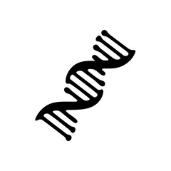Obraz premium Twisted DNA vector A clever concept of genetics transfer. Simple graphic design