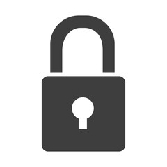 Padlock icon design. Privacy Symbol. Simple Security Lock