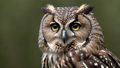Obraz premium closeup of a great horned owl