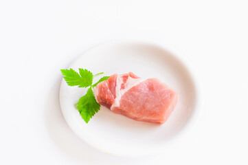 一口サイズの豚ロース肉