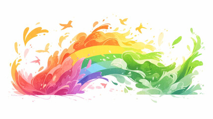 Pride background, Rainbow color Celebrating Pride and Cultural Diversity