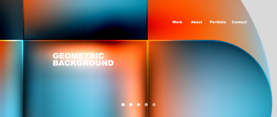 Round squares, circles with fluid gradients. Vector Illustration For Wallpaper, Banner, Background, Card, Book Illustration, landing page