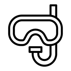 SnorkelVector Line Icon Design