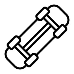 SkateboardVector Line Icon Design