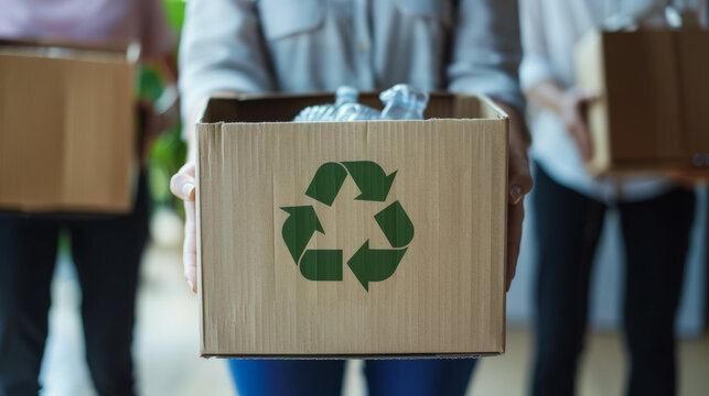 Teamwork to recycle for environmental sustainability