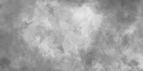 Abstract Black and white old stained grunge grey shades watercolor background. Watercolor white and light gray texture, background. Illustration.