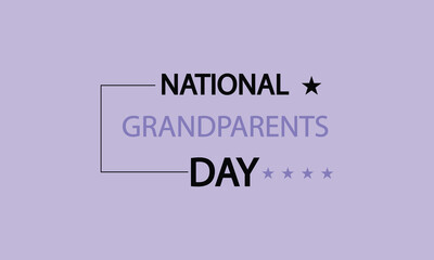 Grandparents Day Text Art Stylish Design to Honor Grandma and Grandpa