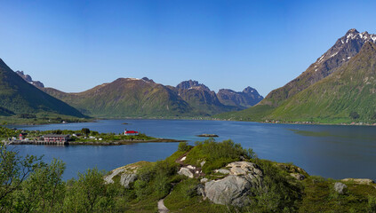Norway Lofoten Austnestfjorden.