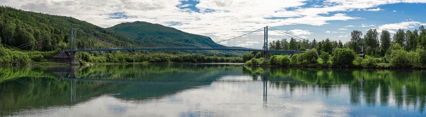 Norway Olsborg Parkingplace Målselv Verde River Målselva.