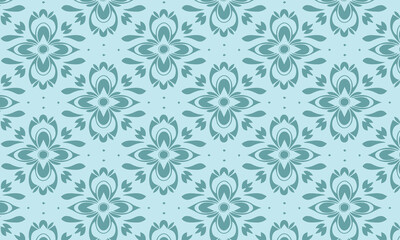 Fototapeta premium Elegant decorative floral pattern vector design. Colorful floral pattern suitable for background, texture, fabric, wrapping, textile, clothing, print or others.