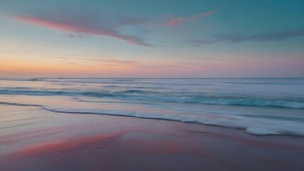 Sunset Serenity: A Coastal Journey through Evening Waves and Sunrise Horizons - Exploring the Beauty of Beach Landscapes and Ocean Waves in Tranquil Travel Scenes