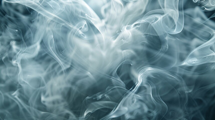 Obraz premium Refined and enchanting, platinum silver smoke swirls with elegance,