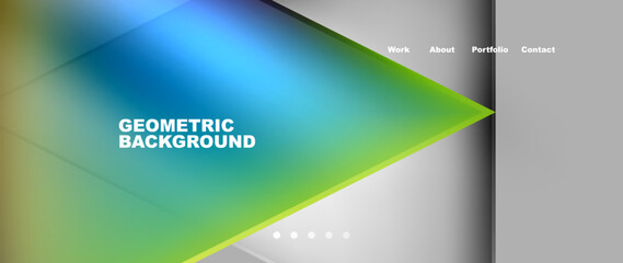 Gradient triangle geometric minimal wallpaper