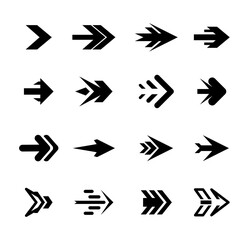 arrow set icon vector collection