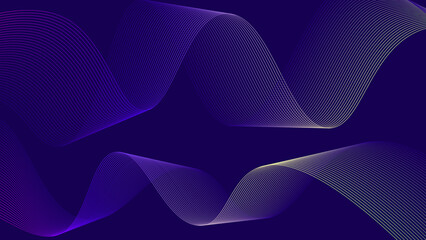 a close up of a wave of lines on a dark background