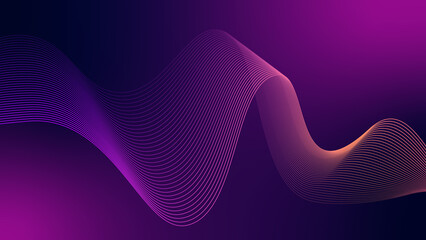 a close up of a wave of lines on a purple background